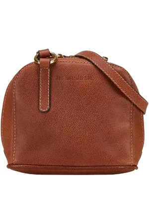 Jil Sander Pre-owned, Dame, Brun, ONE SIZE, Uld, Pre-owned Laeder crossbody-tasker