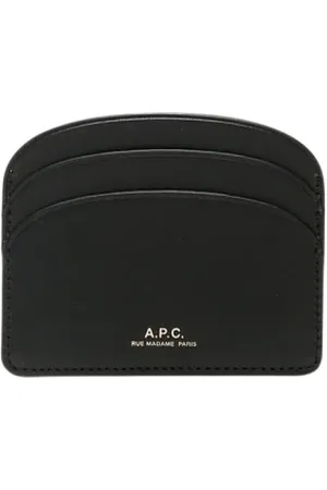 A.P.C. Tilbehør, Dame, Sort, ONE SIZE, Læder, Brun Læderkortholder Pung