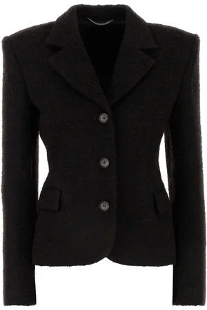 MAGDA BUTRYM Jakke, Dame, Brun, S, Brun Boucle Blazer til Kvinder