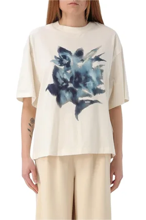 HUGO BOSS Top, Dame, , S, Bomuld, Blomstret Boss Tee