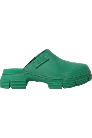 Ganni Sko, Dame, Grøn, 36 EU, Chunky Sole Flade Sko Grøn