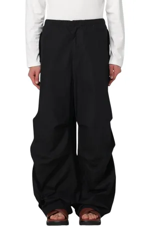 Jil Sander Bukser, Herre, Sort, M, Bomuld, Klassiske sorte afslappede bukser