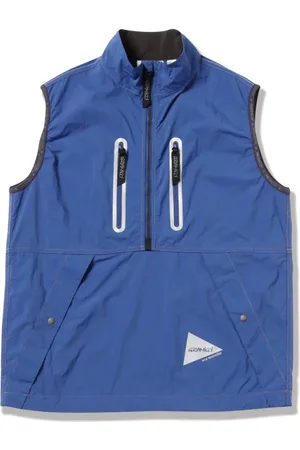 Gramicci Jakke, Herre, Blå, S, Nylon, Blå Børstet Nylon Vest