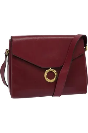 Céline Pre-owned, Dame, Rød, ONE SIZE, Uld, Pre-owned Laeder celine-tasker