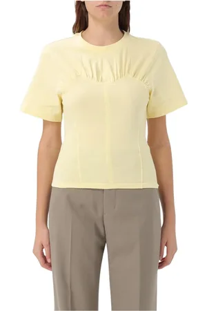 Isabel Marant Top, Dame, Gul, XS, Bomuld, Hvid Sweetheart Tee til Kvinder