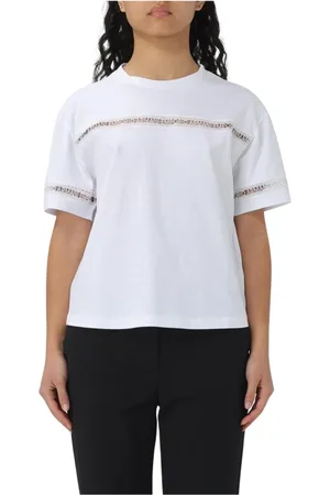Emporio Armani Top, Dame, Hvid, S, Bomuld, Hvid Blonde Kortærmet T-shirt
