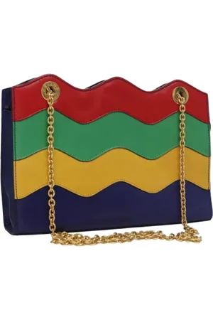 Céline Pre-owned, Dame, Flerfarvet, ONE SIZE, Uld, Pre-owned Laeder celine-tasker