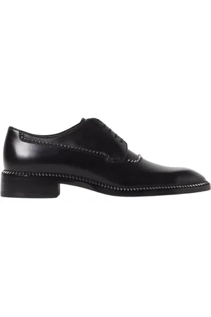 Christian Louboutin Sko, Herre, Sort, 39 EU, Læder, Sort læder Brogue sko
