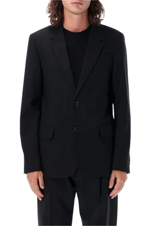 Ami Jakke, Herre, Sort, L, Uld, Tidløs Sort Blazer Mænd