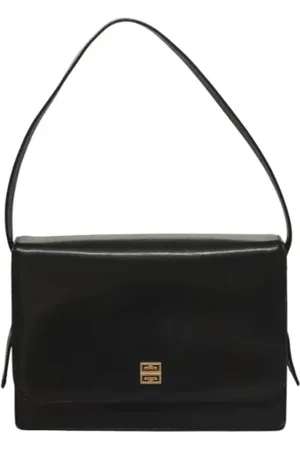 Givenchy Pre-owned, Dame, Sort, ONE SIZE, Uld, Pre-owned Laeder hndtasker