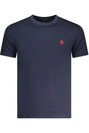 Timberland Top, Herre, Blå, M, Bomuld, Blå Crew Neck T-shirt