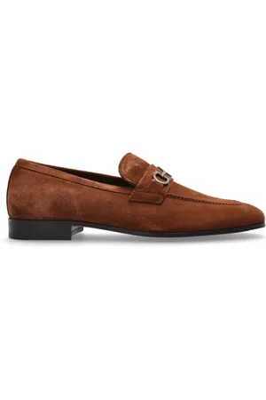 Salvatore Ferragamo Sko, Herre, Brun, 41 1/2 EU, Læder, Loafers sko