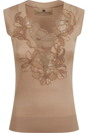 ERMANNO SCERVINO Top, Dame, , M, Bomuld, Strikket Tank Top