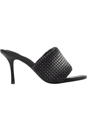 Alexander Wang Sko, Dame, Sort, 36 EU, Læder, Sorte hæle sandaler med pynt