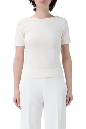 Nina Ricci Top, Dame, , L, Uld, Sort Bådhals Top