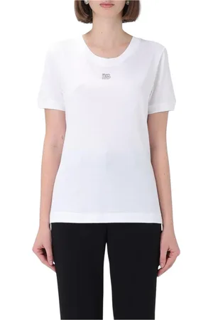 Dolce & Gabbana Top, Dame, Hvid, 2XS, Bomuld, Hvid Crew Neck T-Shirt
