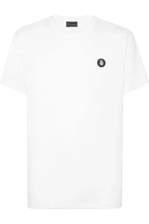BILLIONAIRE Top, Herre, Hvid, L, Bomuld, Afslappet Bomuld T-shirt Baecmtk8179Bte014N01
