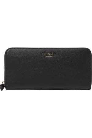 Twin-Set Tilbehør, Dame, Sort, ONE SIZE, Uld, Elegant Sort Pung Organizer