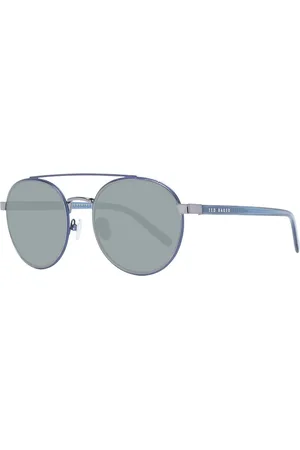 Ted Baker Tilbehør, unisex, Blå, ONE SIZE, Uld, Blå Aviator Solbriller til Mænd