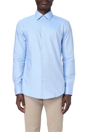 HUGO BOSS Skjorte, Herre, Blå, S, Bomuld, Sort Oxford Skjorte