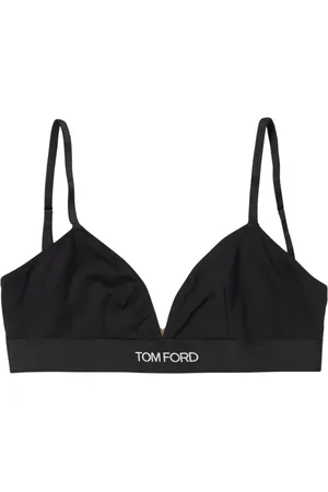 Tom Ford Undertøj, Dame, Sort, XS, Bomuld, Hvid Bomuld TShirt Bh