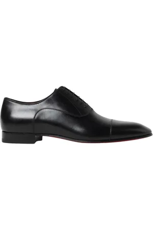 Christian Louboutin Sko, Herre, Sort, 41 EU, Læder, Sorte Oxford Læder Brogue Sko