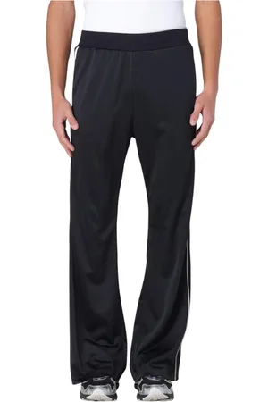 Diesel Bukser, Herre, Sort, L, Uld, Sorte Track Pants med Striber