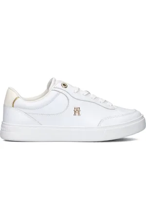 Tommy Hilfiger Sko, Dame, Hvid, 37 EU, Læder, Chic Court Essential Sneakers