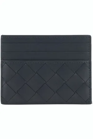 Bottega Veneta Tilbehør, Herre, Sort, ONE SIZE, Læder, Vævet læderkortholder