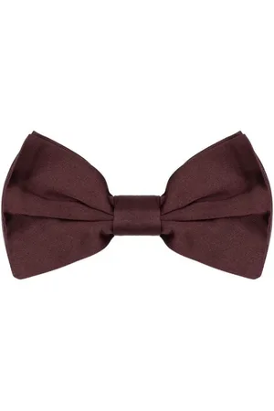 Dolce & Gabbana Tilbehør, Herre, Lilla, ONE SIZE, Burgundy Silke Butterfly