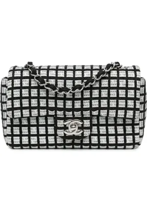 CHANEL Pre-owned, Dame, Hvid, ONE SIZE, Uld, Pre-owned Stof crossbody-tasker