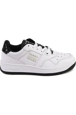 Tommy Hilfiger Sko, Dame, Hvid, 40 EU, Læder, Hvid Læder Sneaker Model