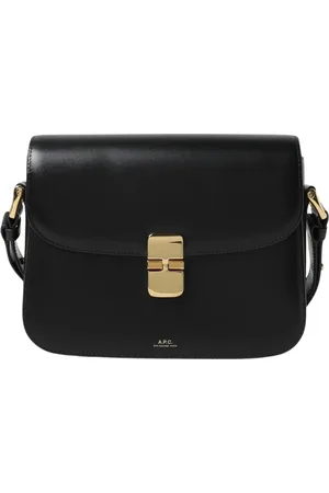A.P.C. Taske, Dame, Sort, ONE SIZE, Uld, Sort læder skuldertaske