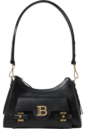 Balmain Taske, Dame, Sort, ONE SIZE, Uld, Luksus Sort Skuldertaske