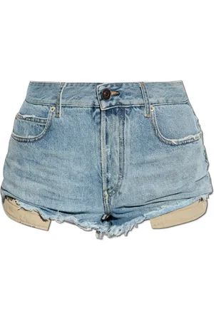 Balenciaga Shorts, Dame, Blå, W26, Denim, Denim shorts med 