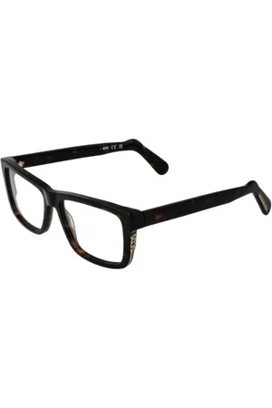 GCDS Tilbehør, unisex, Brun, ONE SIZE, Uld, Brun Unisex Optiske Stel Rektangulær Stil