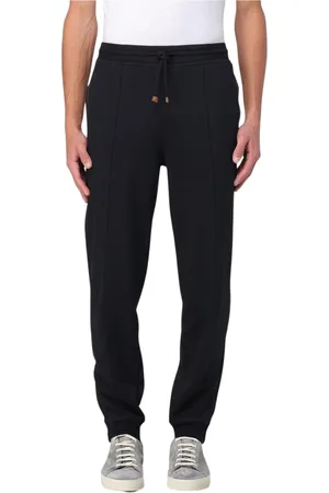 Brunello Cucinelli Bukser, Herre, Sort, M, Klassiske Sorte Behagelige Sweatpants