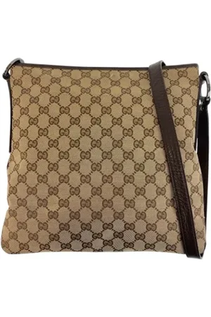 Gucci Taske, Dame, Brun, ONE SIZE, Uld, Pre-owned Canvas gucci-tasker