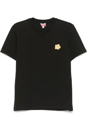 Kenzo Top, Herre, Sort, XL, Bomuld, Blomstret T-shirt til mænd