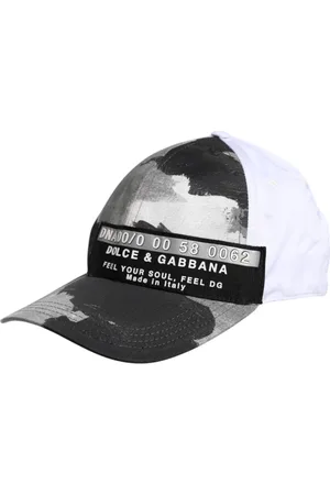 Dolce & Gabbana Tilbehør, unisex, Flerfarvet, 58 CM, Bomuld, Hvid Camouflage Baseball Kasket