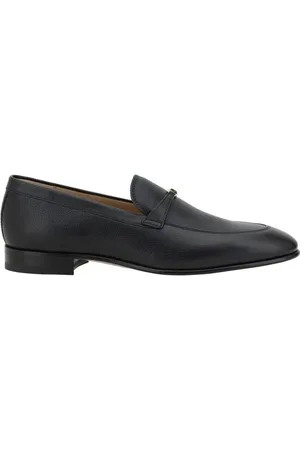 VALENTINO GARAVANI Sko, Herre, Sort, 40 EU, Læder, Læder Loafers med VLogo Plaque