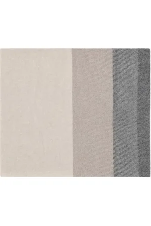Brunello Cucinelli Tilbehør, Herre, Flerfarvet, ONE SIZE, Cashmere, Luksuriøst Cashmere Tørklæde med Frynsede Kanter