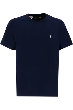 Ralph Lauren Top, Herre, Blå, 2XL, Bomuld, Pony Logo T-shirt
