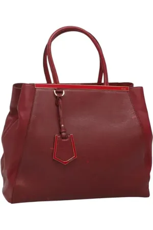 Fendi Pre-owned, Dame, Rød, ONE SIZE, Uld, Pre-owned Laeder fendi-tasker