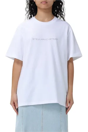 Stella McCartney Top, Dame, Hvid, XS, Bomuld, Hvid Bomuld T-shirt