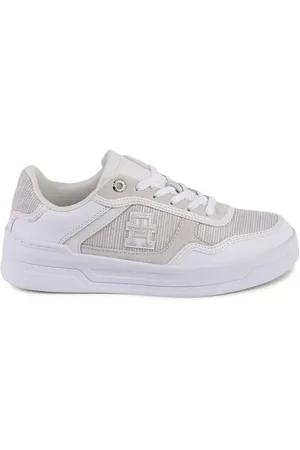 Tommy Hilfiger Sko, Dame, Hvid, 37 EU, Læder, Hvide Læder Sneakers