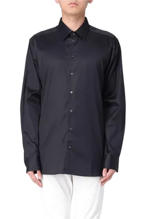 Emporio Armani Skjorte, Herre, Sort, 3XL, Bomuld, Klassisk Hvid Skjorte