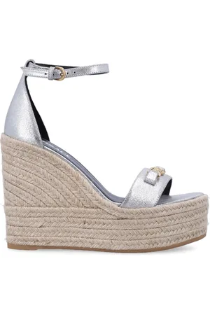 VERSACE Sko, Dame, Grå, 38 1/2 EU, Kile Espadriller til Kvinder
