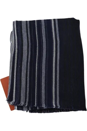 Missoni Tilbehør, Herre, Flerfarvet, ONE SIZE, Uld, Stribet Uldtørklæde med Logo Broderi