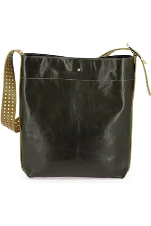 HERBERT FRERE SOEUR Taske, Dame, Grøn, ONE SIZE, Læder, Oliven Grøn Læder Crossbody Taske